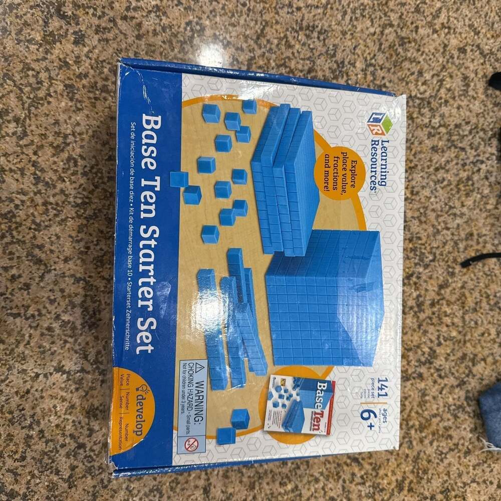 Learning Resources Plastic Base Ten Starter Set - Math for Elementary School
